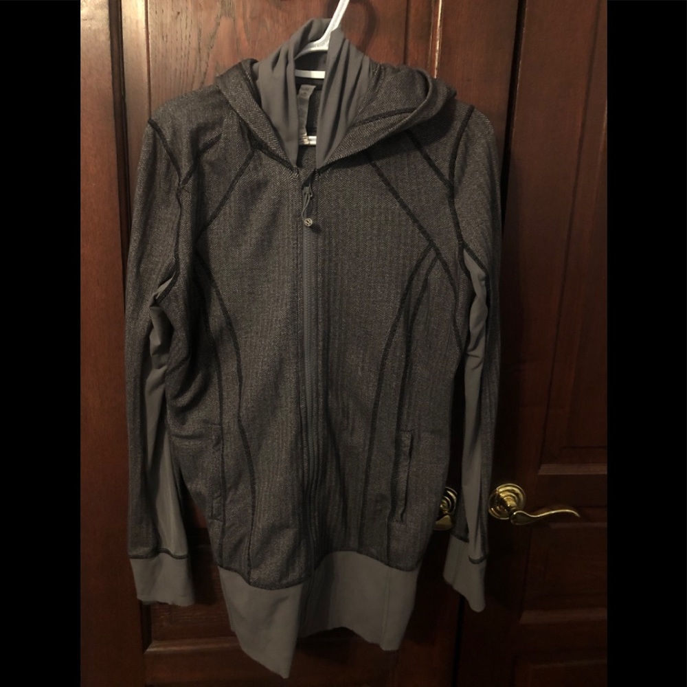 lululemon athletica Gray Zip-Up Hoodie Jacket